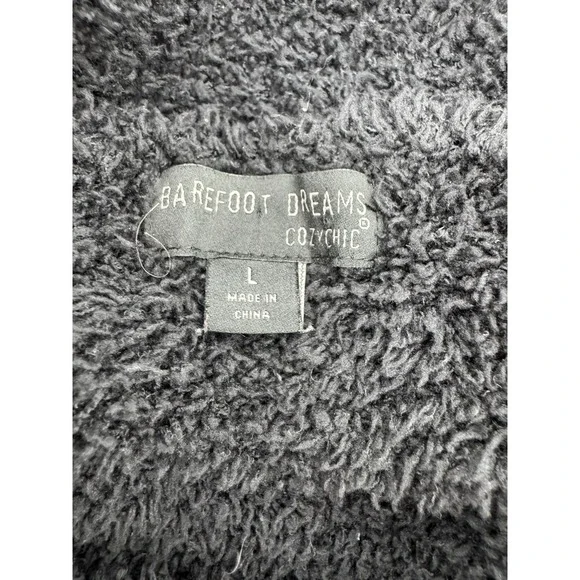 Barefoot Dreams Cozy Chic Black Cowl Neck Sweater L - Picture 3 of 7